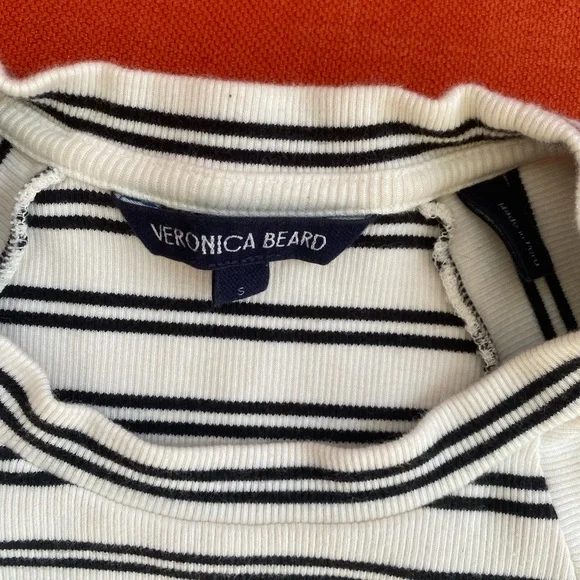 Veronica beard puff sleeve long sleeve tee S - Picture 2 of 3